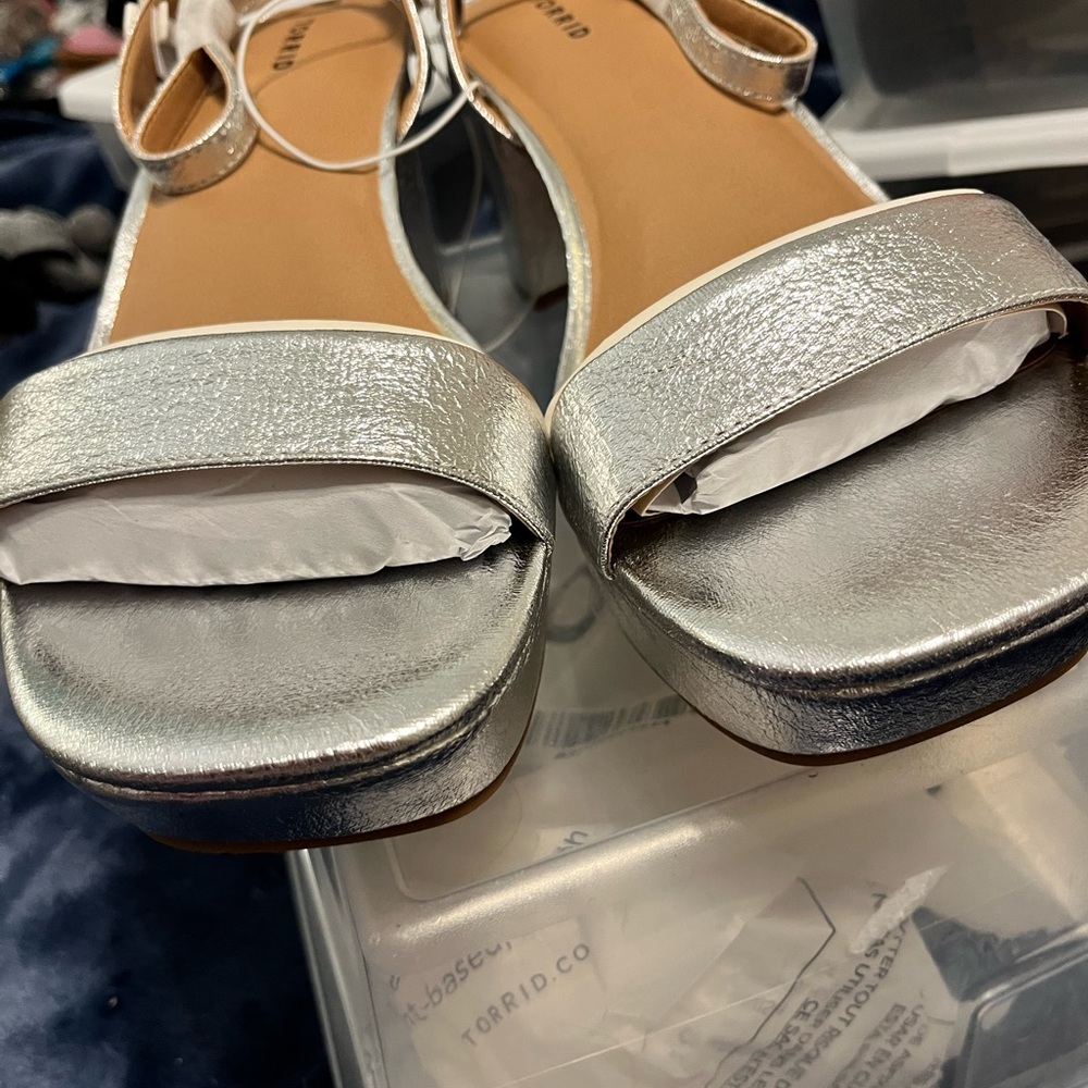 Torrid Silver Women's Sandals - Picture 2 of 11